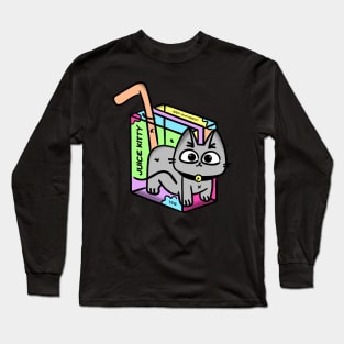 Juice Box Cat Long Sleeve T-Shirt